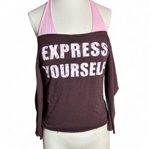 Papaya Women's Brown & Pink Top
